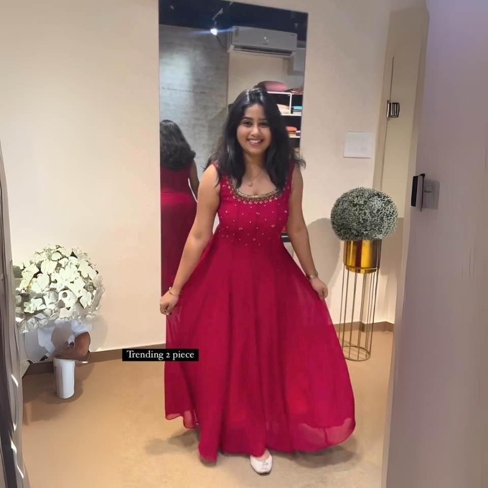 Thread & Sequence Work Gown with Shrug