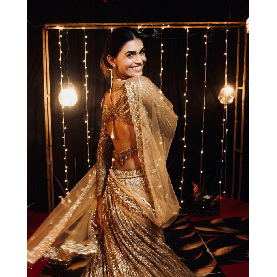 Exquisite Kasturi Silk Georgette lehenga
