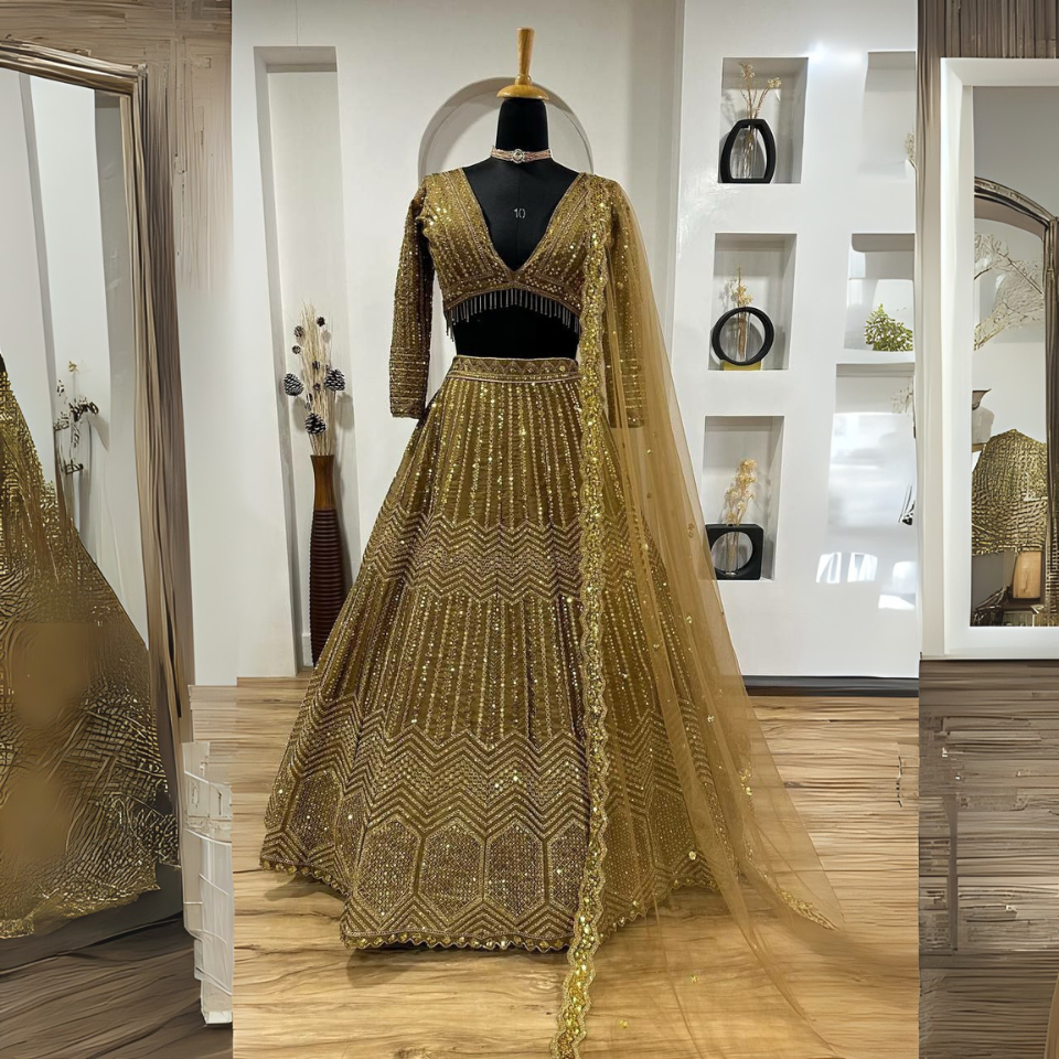 Exquisite Kasturi Silk Georgette lehenga