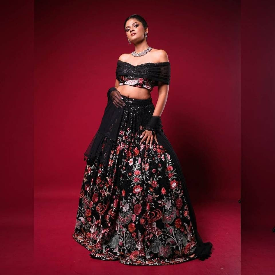 Faux Georgette Lehenga Set