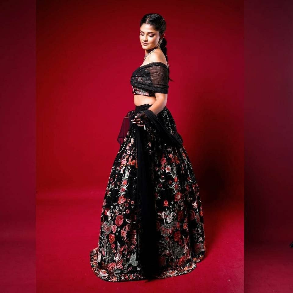 Faux Georgette Lehenga Set