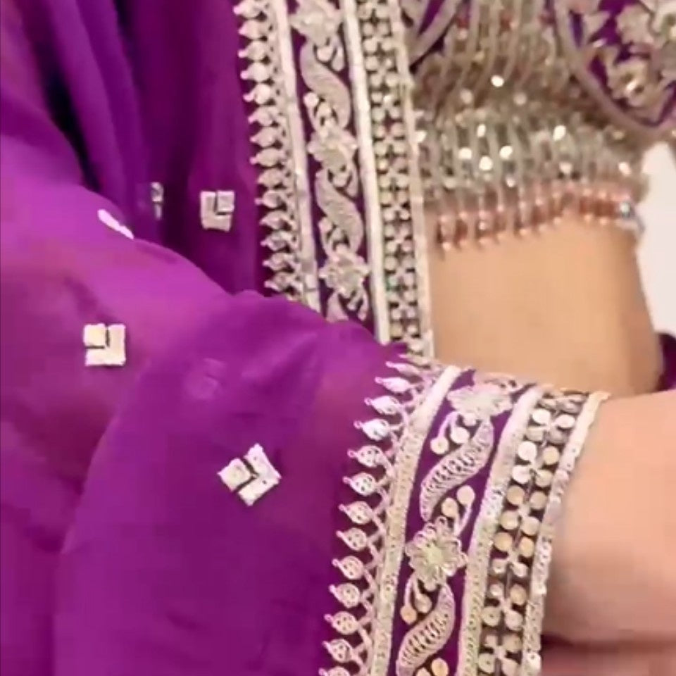Faux Georgette Lehenga Set