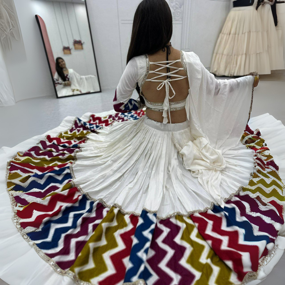 Graceful pure cotton lehenga choli set