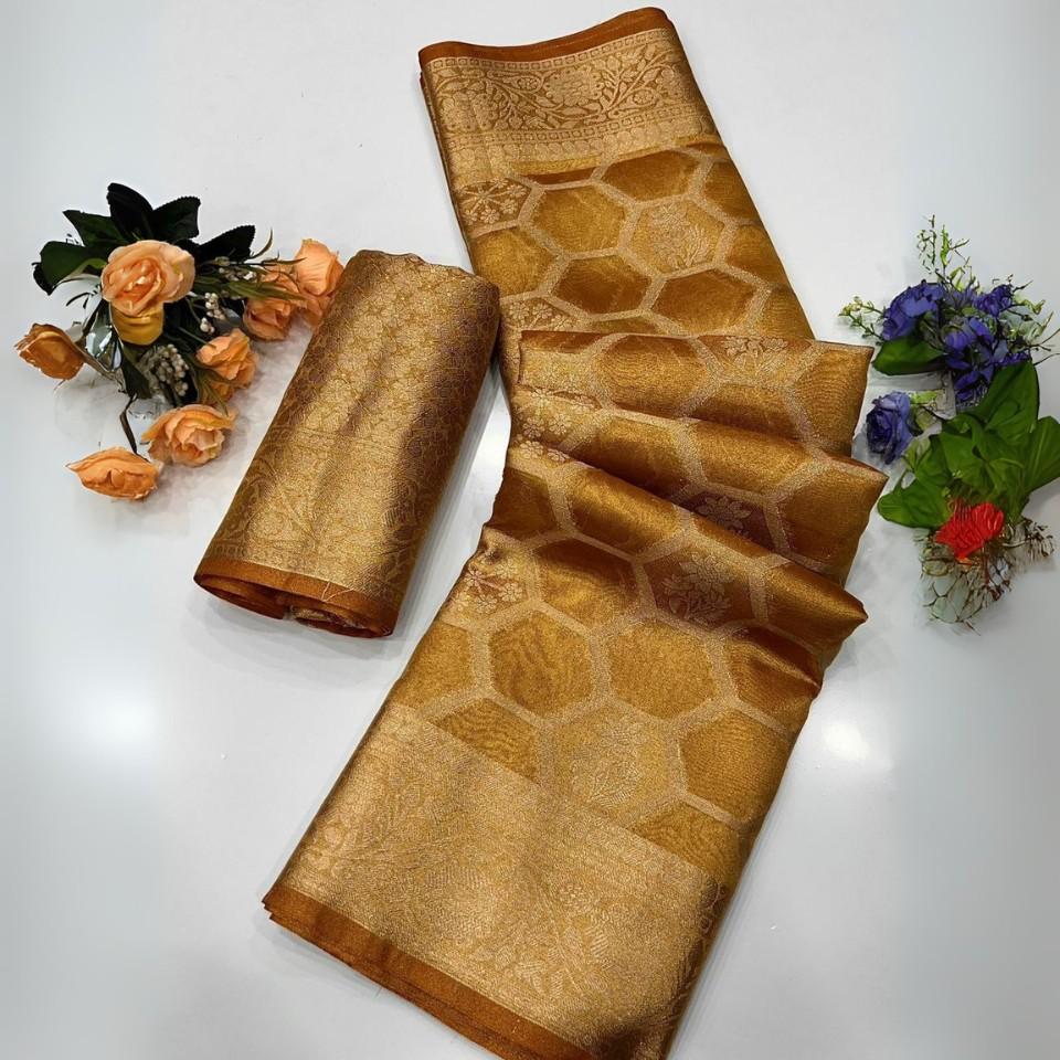 Pure Silk Saree With Rich Pallu & Blouse