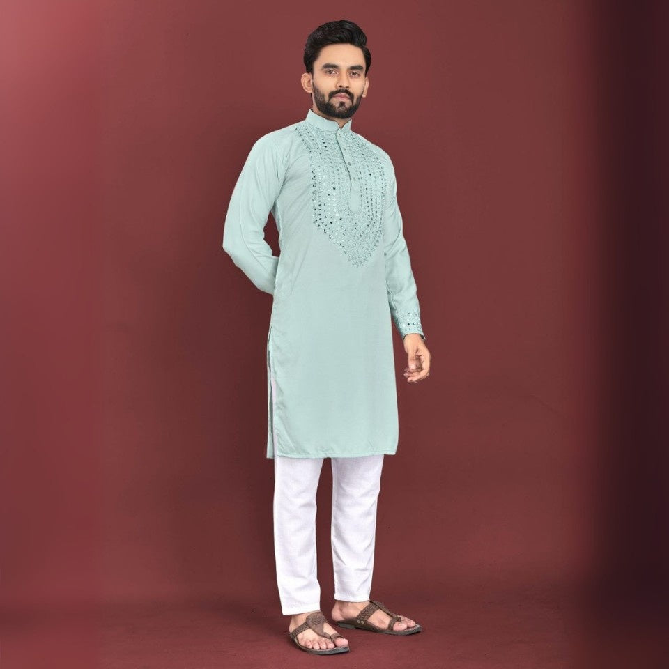 Stylish soft silk kurta