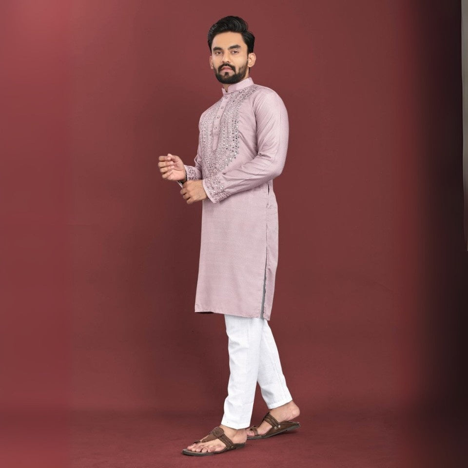 Stylish soft silk kurta