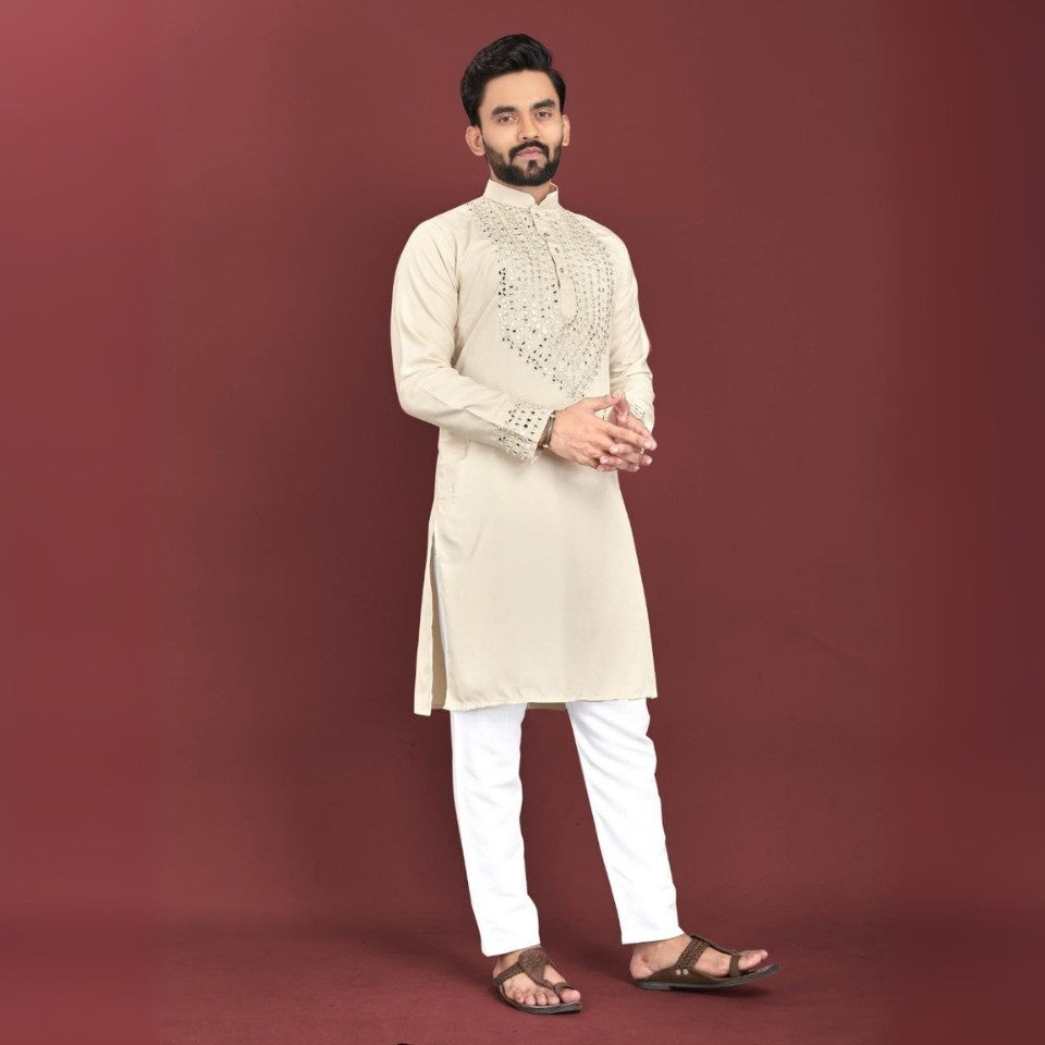 Stylish soft silk kurta