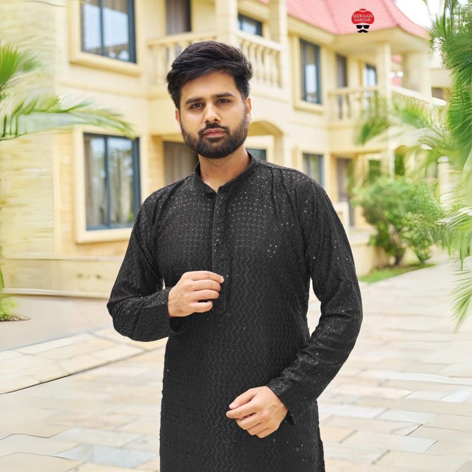 Premium rayon kurta set with pyjama