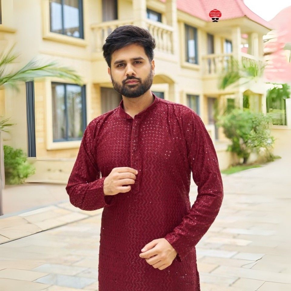 Premium rayon kurta set with pyjama