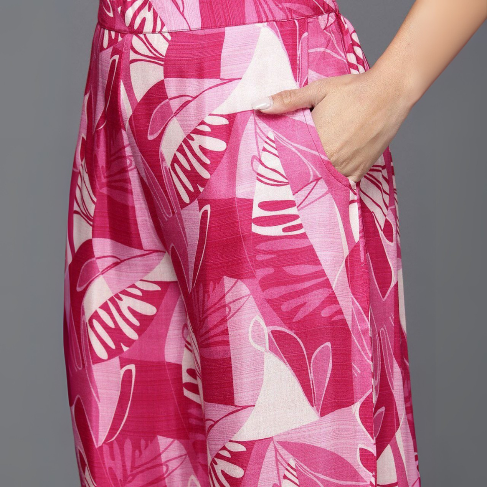 Cotton Rayon Ready-to-Wear Co-ord Set