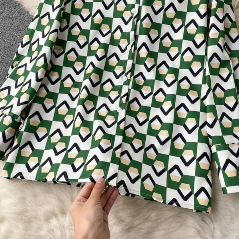 Green Satin Night Suit Coord Set