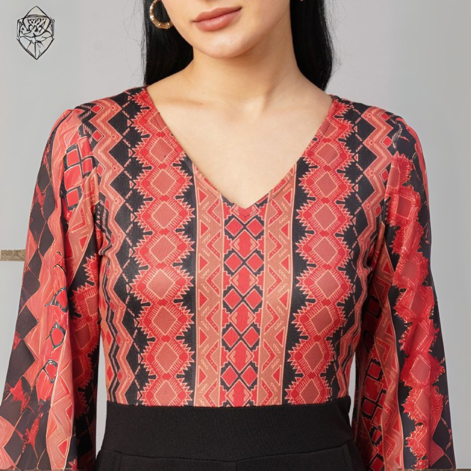 Cotton Lycra Top-Bottom Dress