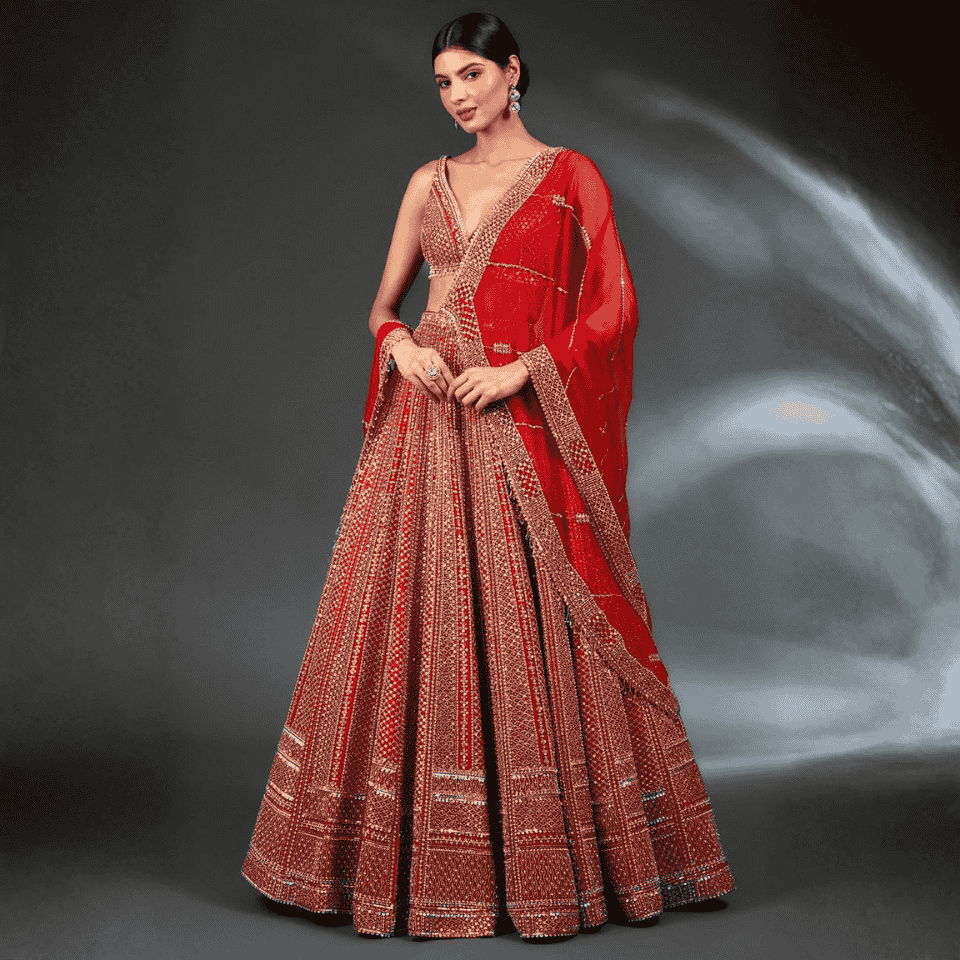 Luxury Malai Satin Lehenga Set with Sequins & Dori Work