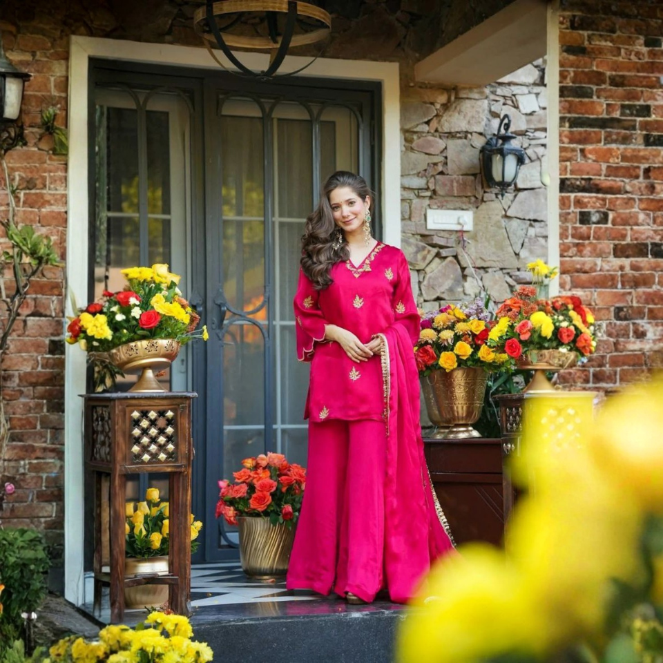 Pure Fendy Silk Embroidered Kurti Set with Dupatta for Women
