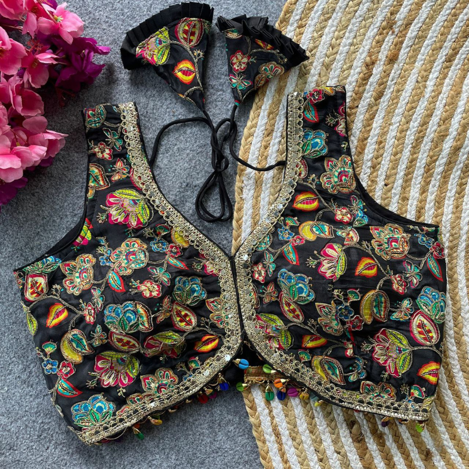 Pure Natural Crepe Blouse with Padding