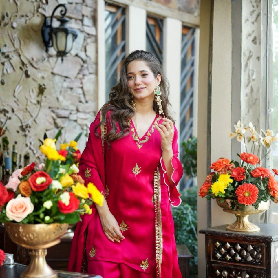 Pure Fendy Silk Embroidered Kurti Set with Dupatta for Women