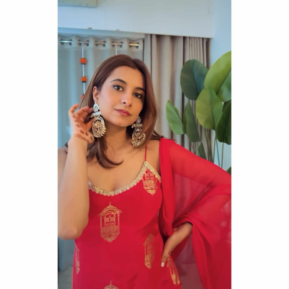 Designer Faux Georgette Sharara Set with Thread and Sequin Embroidery