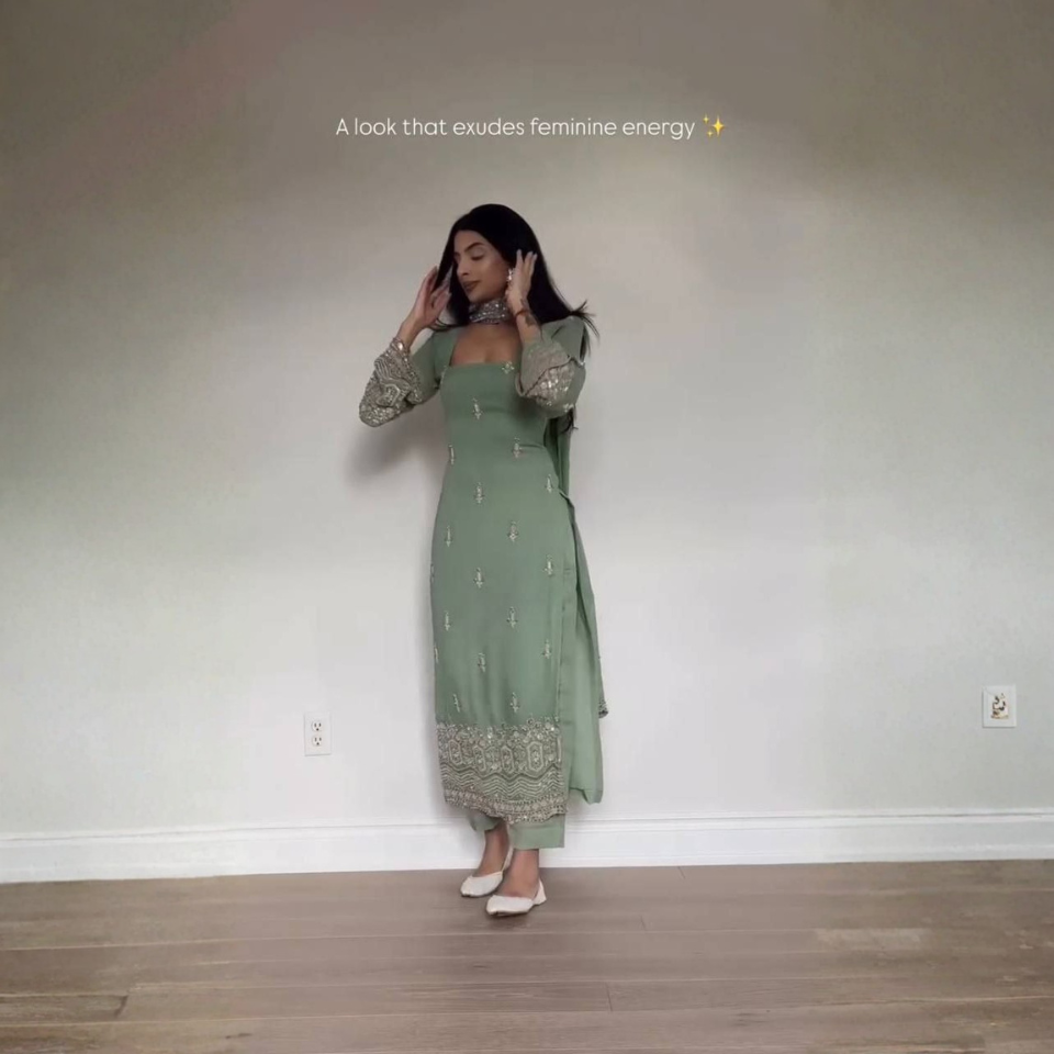 Heavy Faux Georgette Embroidered Long Kurta Set with Silk Bottom and Designer Dupatta