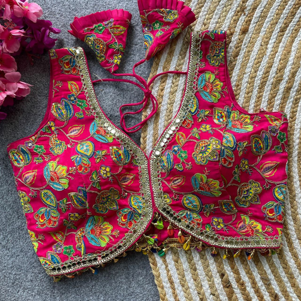 Pure Natural Crepe Blouse with Padding