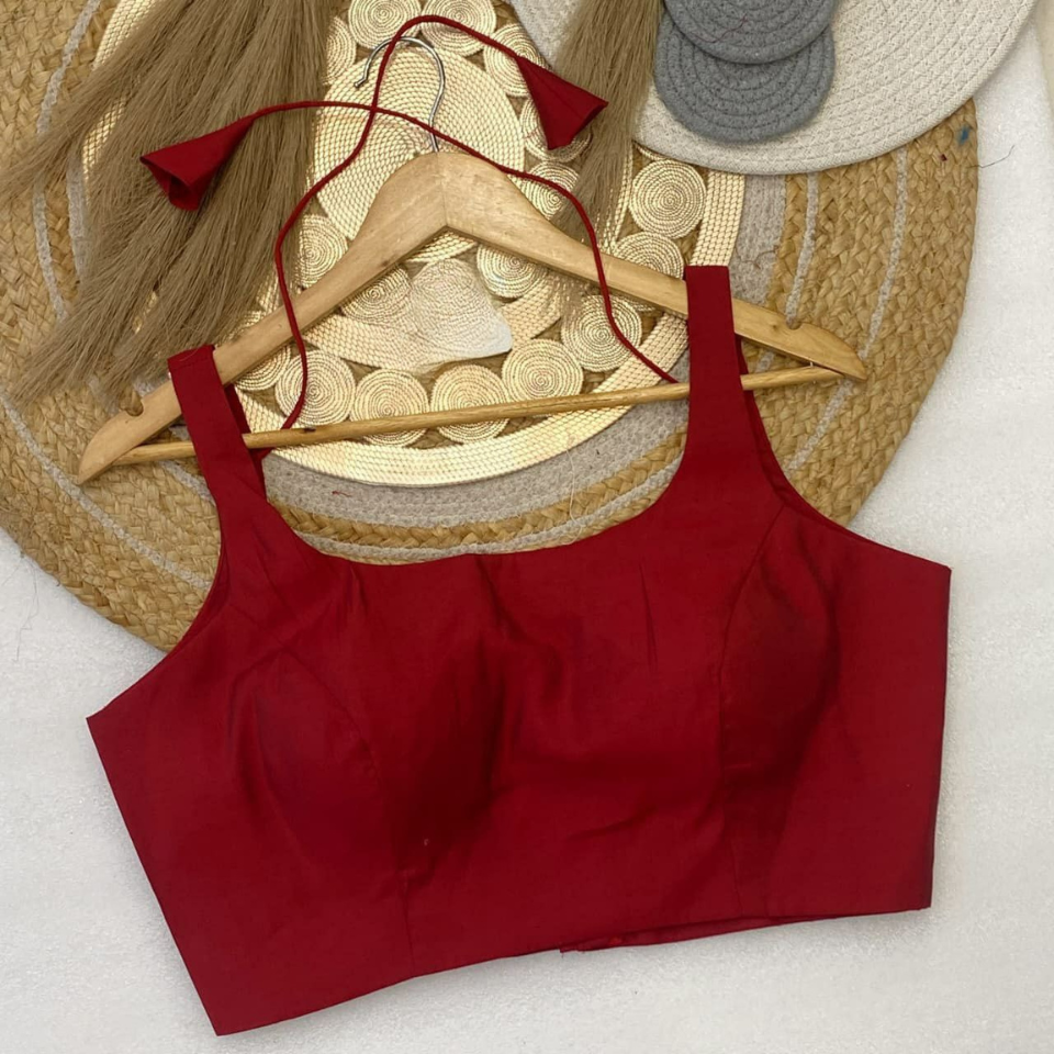 Women’s Partywear Pali Cotton Sleeveless Blouse with Double Astar Finish