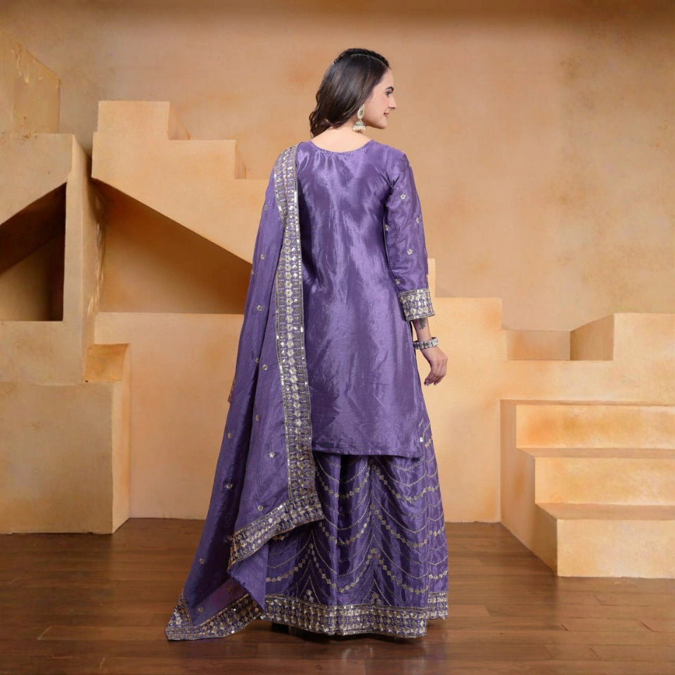 Noor Chinon Sharara Suit