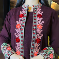 Rayon Designer Suit with Shrug & Pant