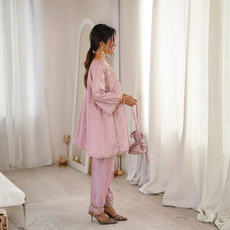 Noorani Mirror Work Designer Suit Set