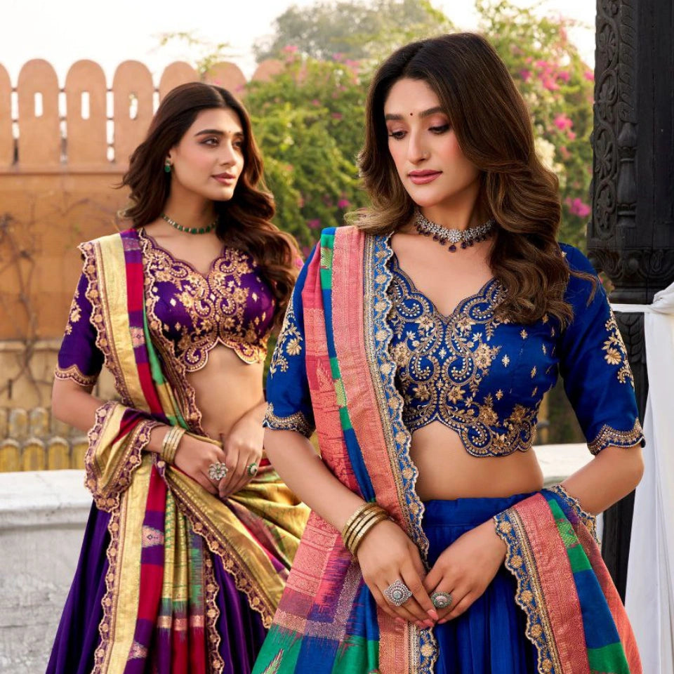 Rihana Vichitra Silk Lehenga