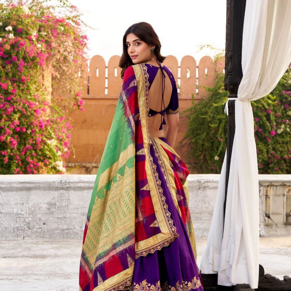 Rihana Vichitra Silk Lehenga