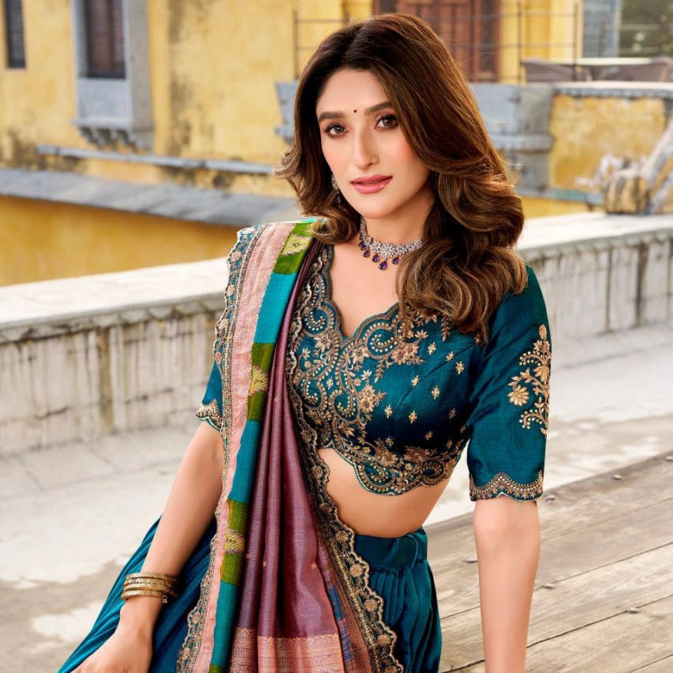 Rihana Vichitra Silk Lehenga