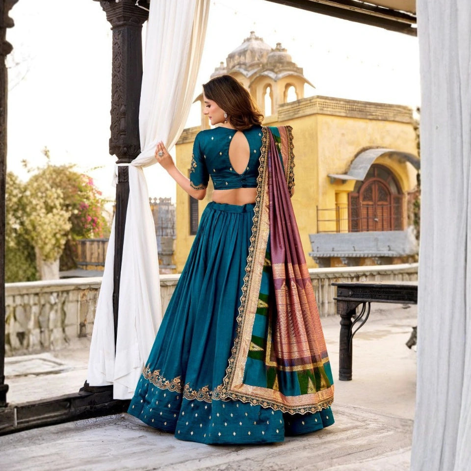Rihana Vichitra Silk Lehenga