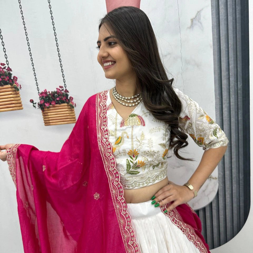 Aashvi Vichitra Silk Lehenga