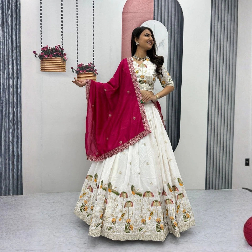 Aashvi Vichitra Silk Lehenga