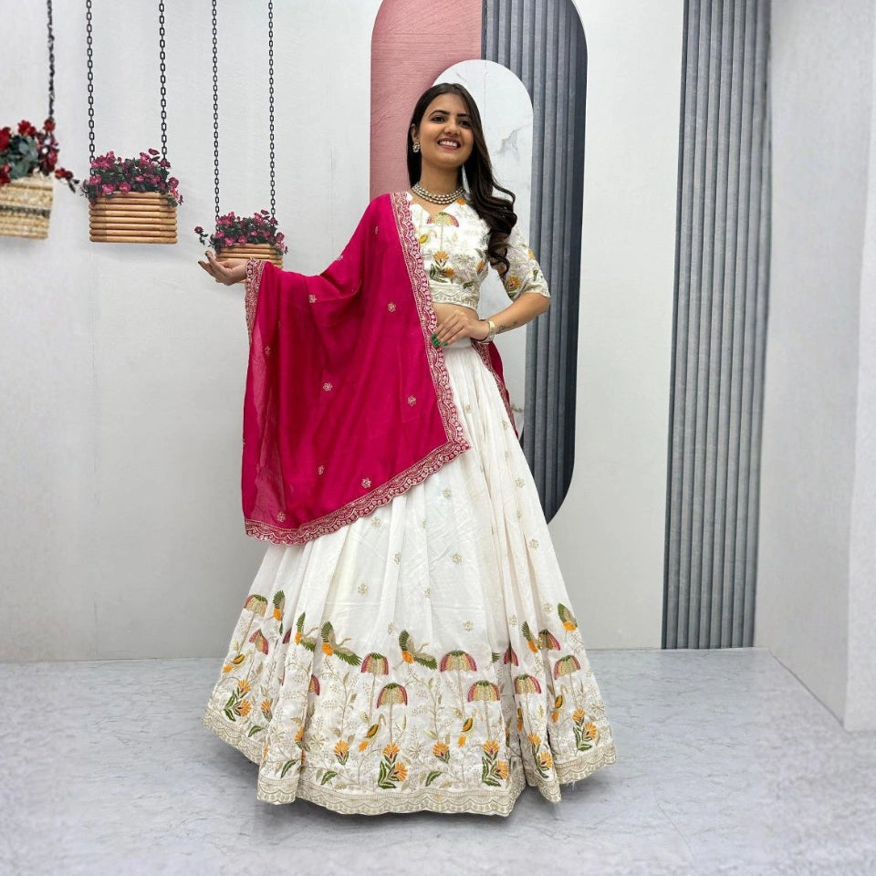 Aashvi Vichitra Silk Lehenga