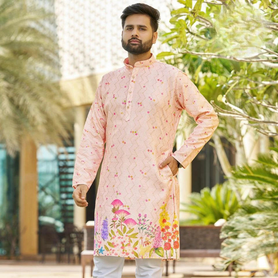 Moksh Printed Heavy Rayon Kurta Set