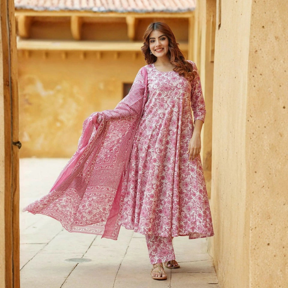 Aanya Pink Kurti Set