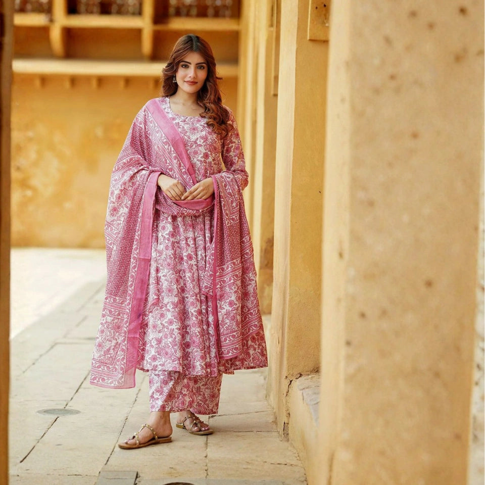 Aanya Pink Kurti Set
