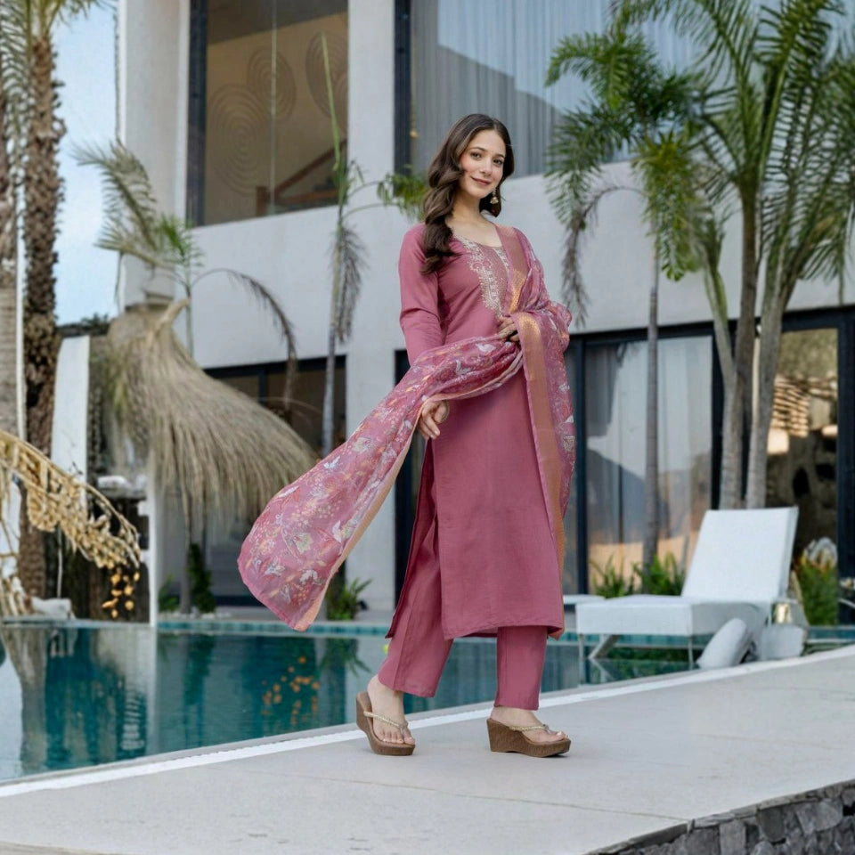 Ziva Organza Kurti Set