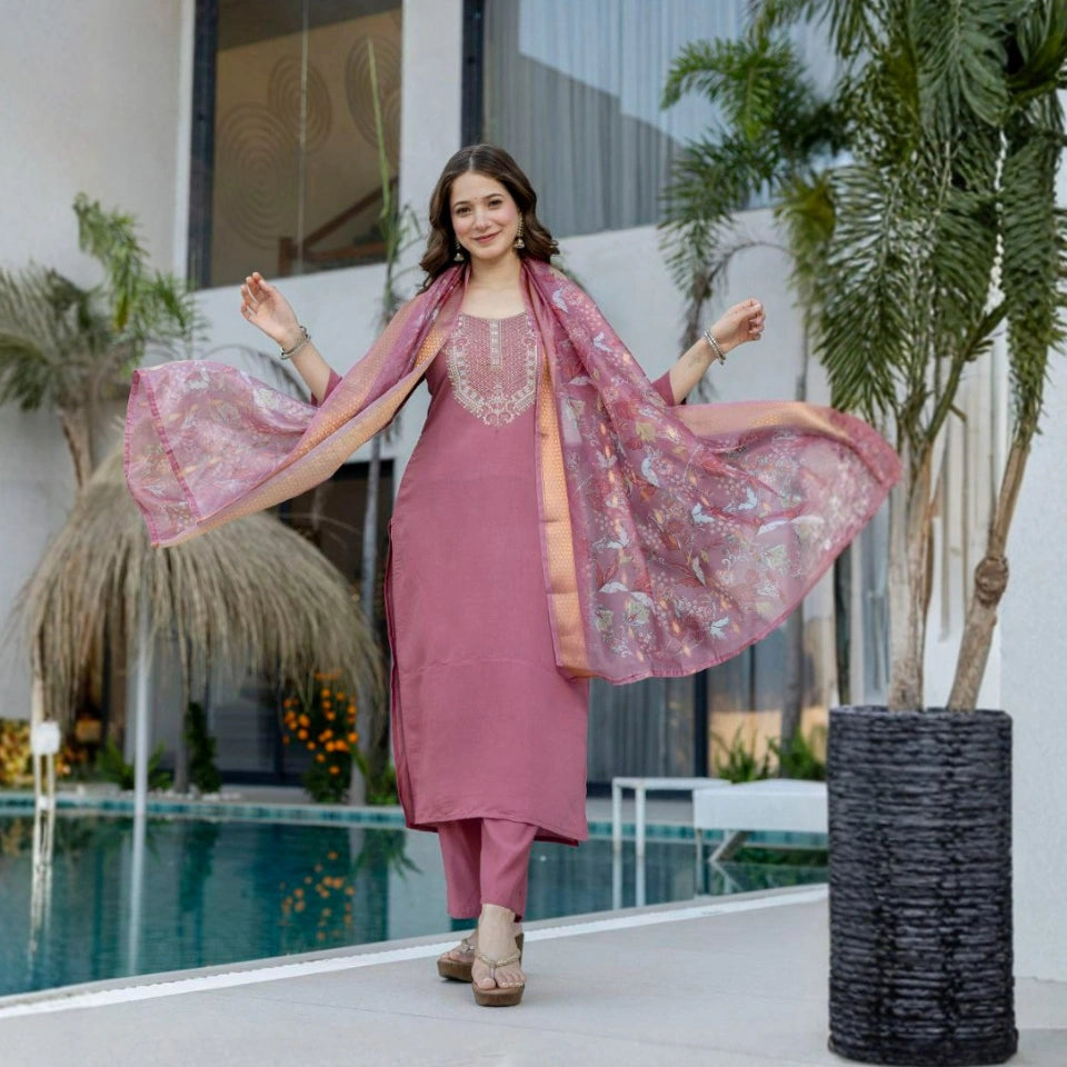 Ziva Organza Kurti Set