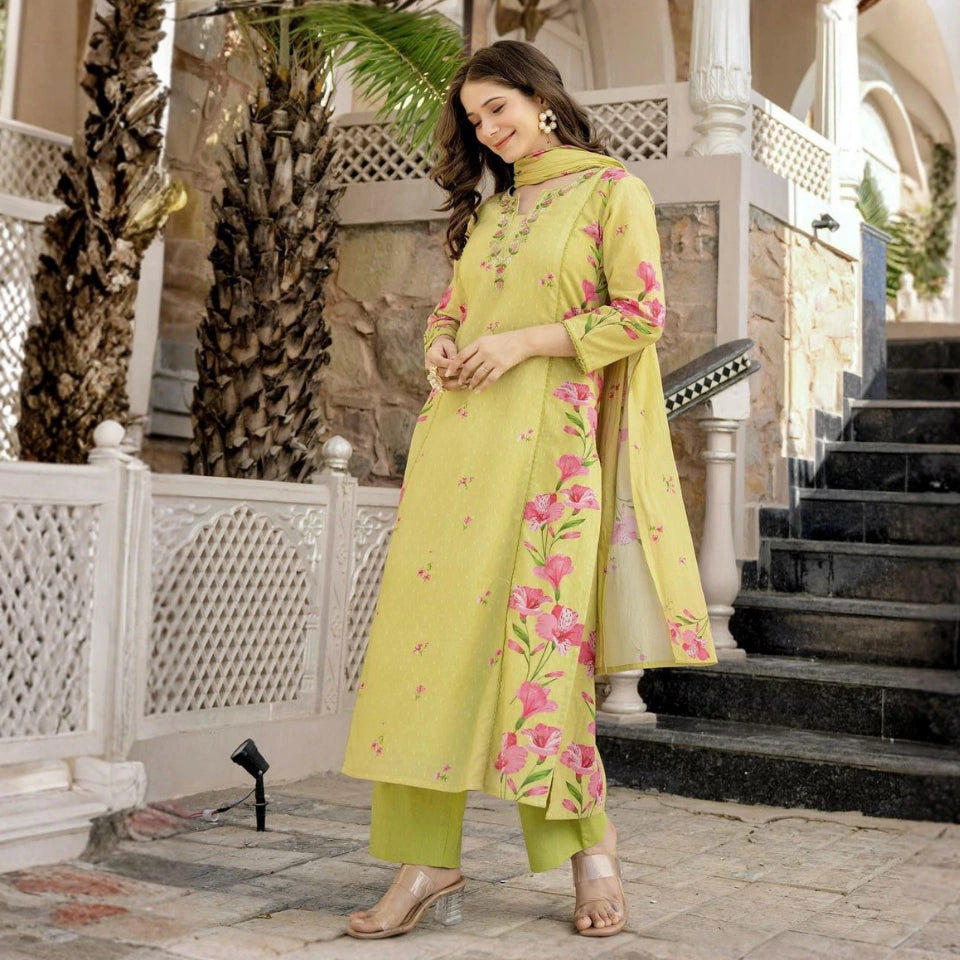 Riya Chanderi Kurti Set