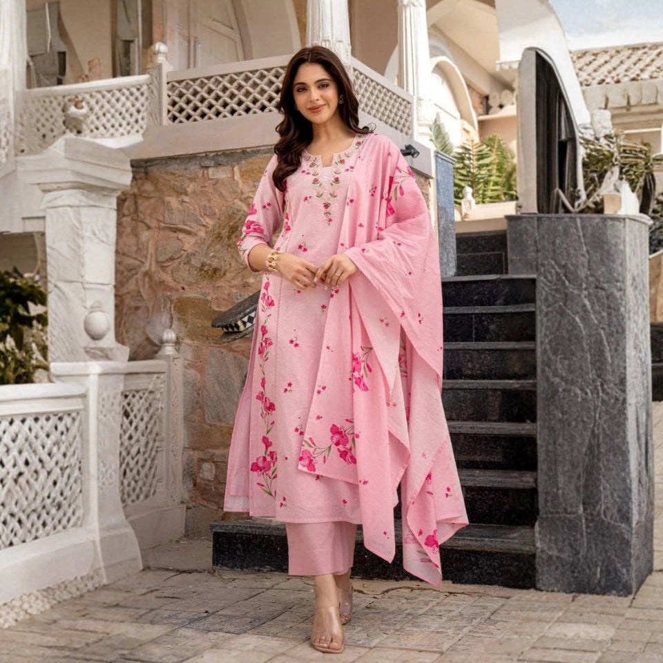 Riya Chanderi Kurti Set