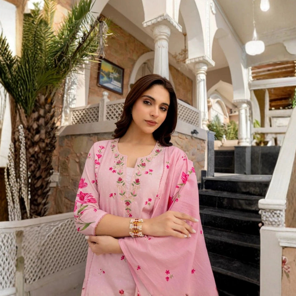 Riya Chanderi Kurti Set