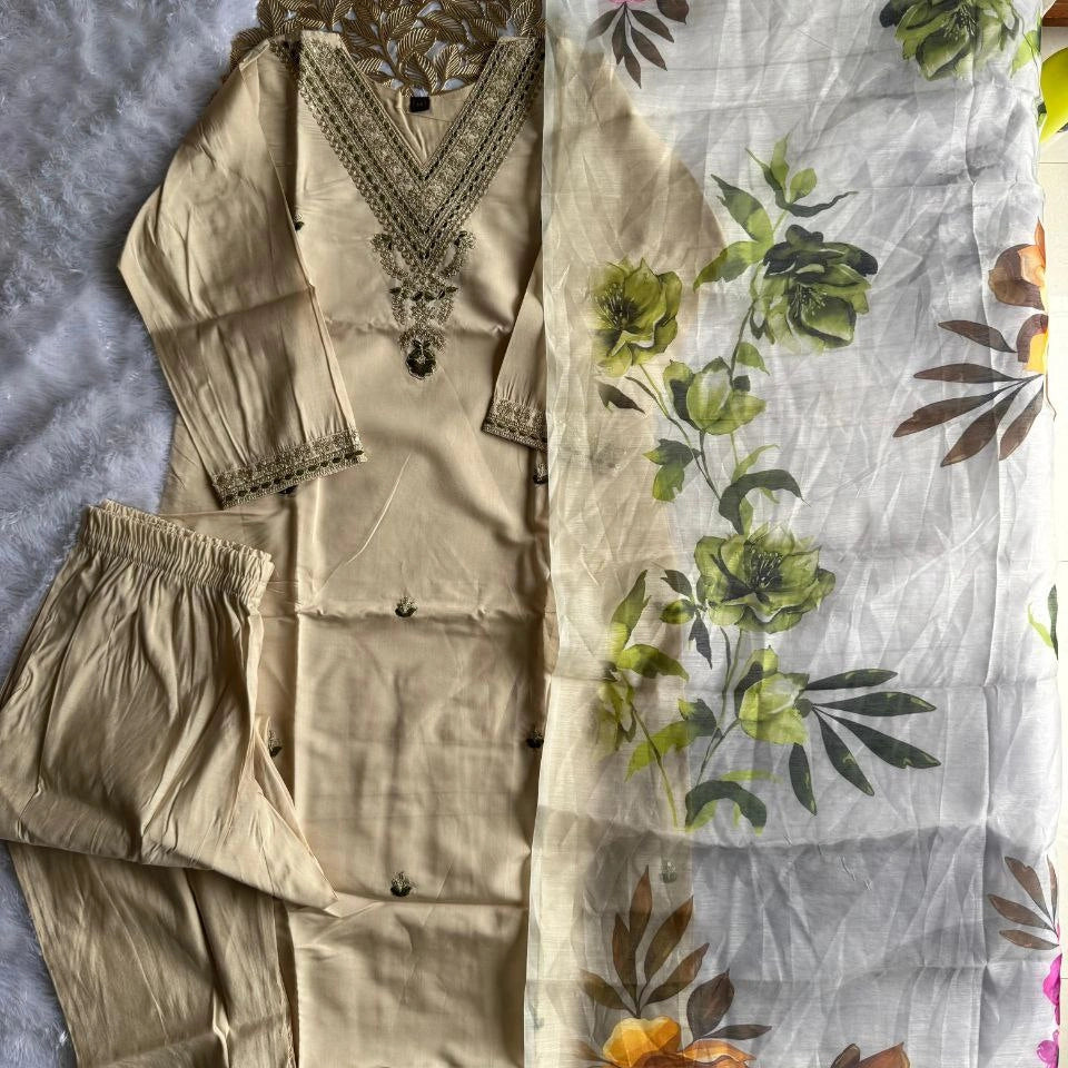 Kavya Roman Silk Kurti Set