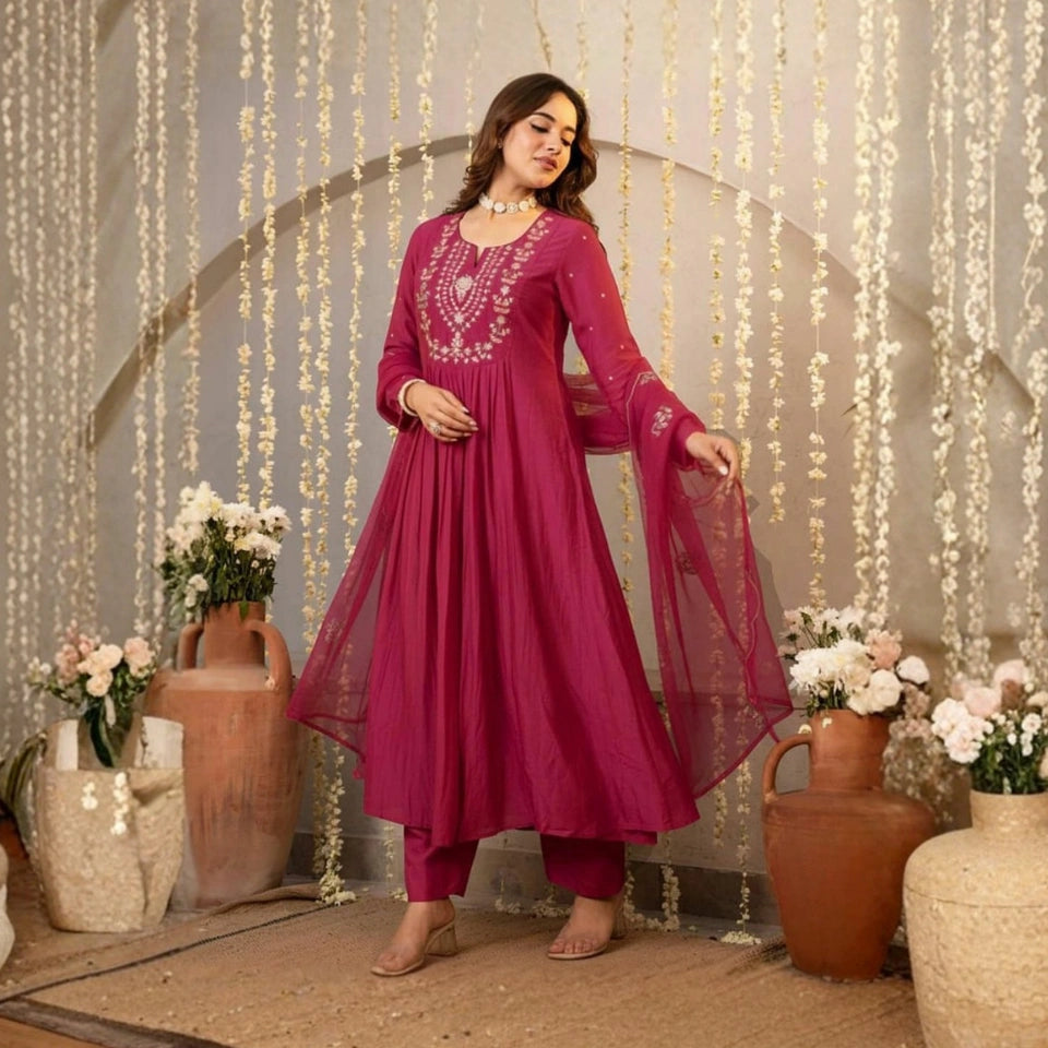 Tulsi Vichitra Flared Kurti