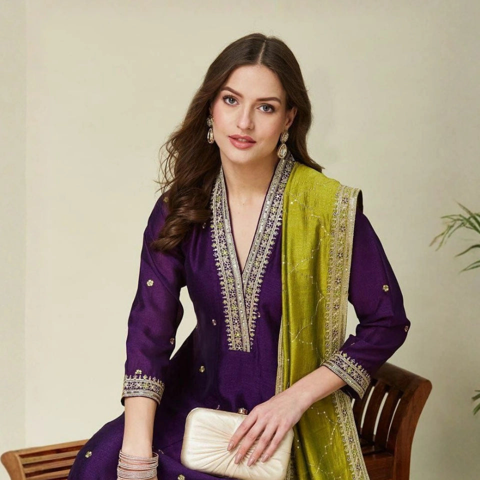 Sana Vichitra Kurti Set
