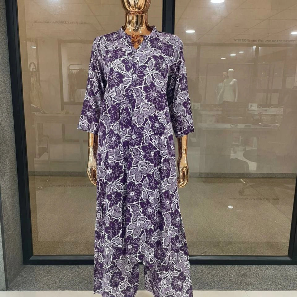Poly Rayon Printed Kurti