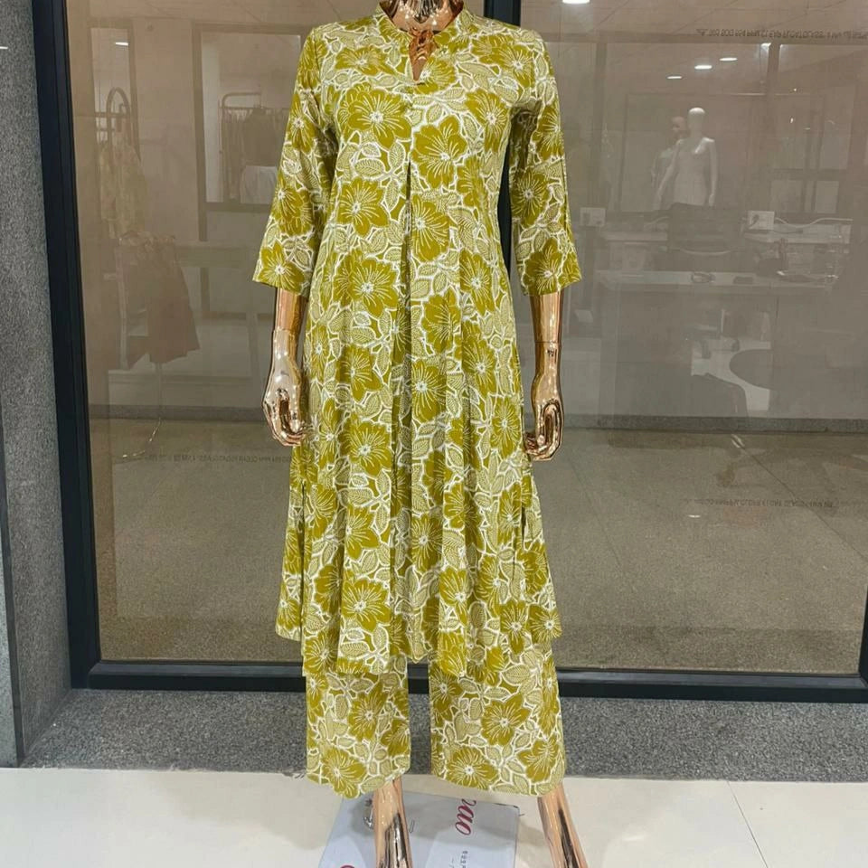 Poly Rayon Printed Kurti