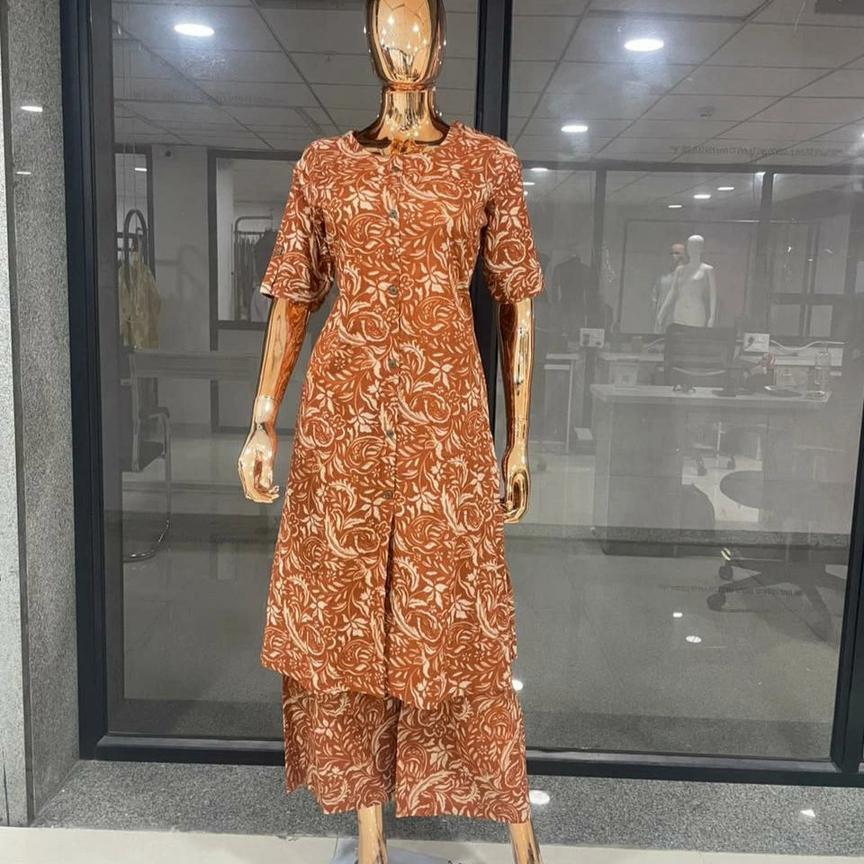 Poly Rayon Printed Kurti