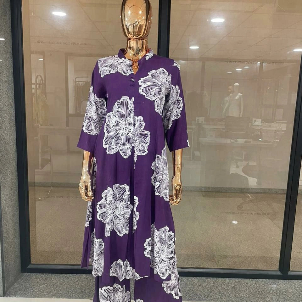 Poly Rayon Printed Kurti
