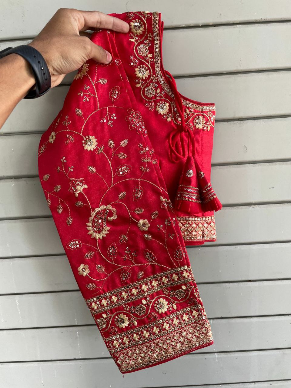 Heavy Embroidery Bridal Work Blouse